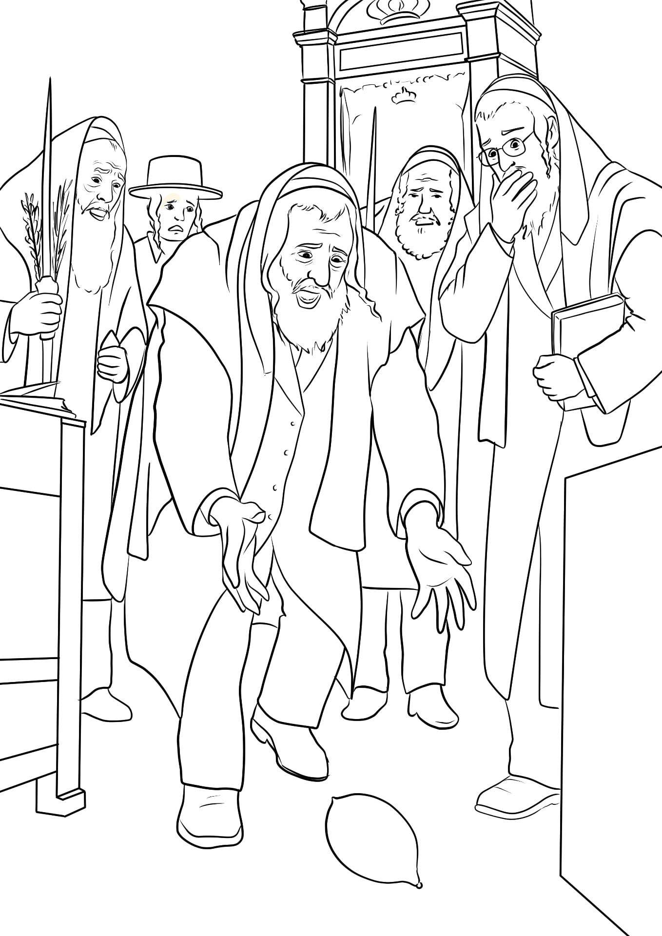 Ink stage of illustration process