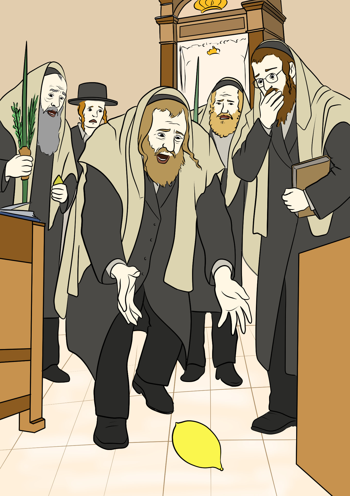 Colour stage of illustration process